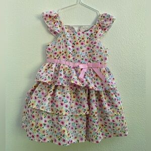 pink & violet • floral dress